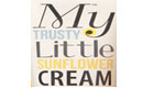 My Trusty Little Sunflower Cream Logo