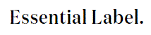 Essential Label Logo