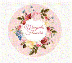 Magenta Flowers Logo