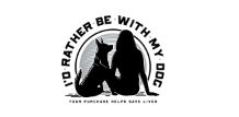 I d Rather Be With My Dog Logo