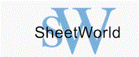 sheet world Discount