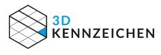 3D Kennzeichen Logo